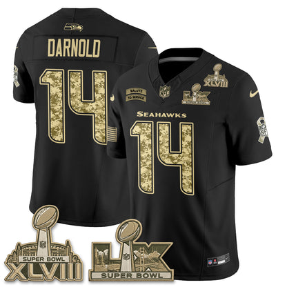 Seattle Seahawks 2026 Salute to Service V2 Vapor Jersey - Stitched