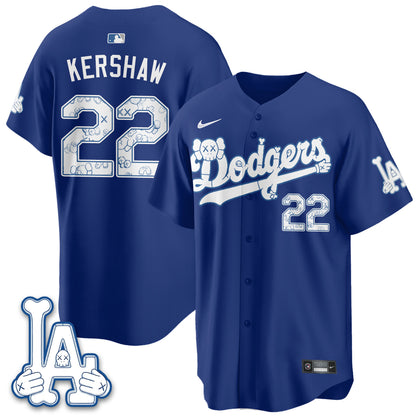 Los Angeles Dodgers x KAWS Edition Vapor Jersey V2- Stitched