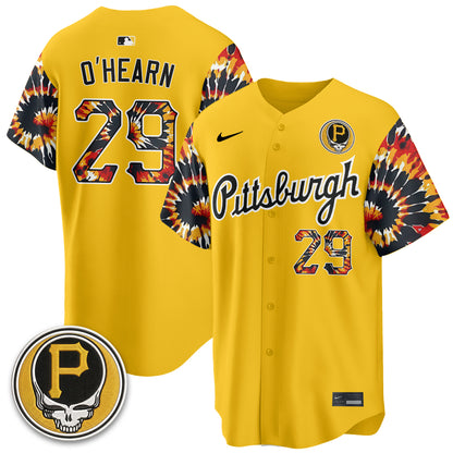 Pittsburgh Pirates x Grateful Dead Vapor Limited Jersey - Stitched