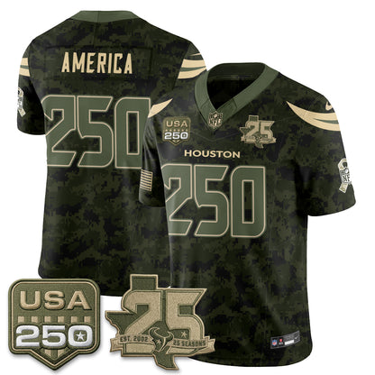 HOU 2026 Salute to Service Edition Vapor Jersey - Stitched