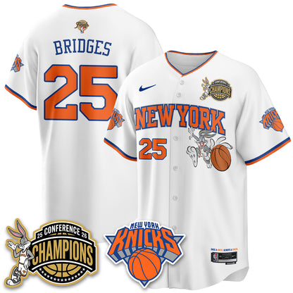 New York Knicks 2026 NBA Finals x Bunny Vapor Jersey V2- Stitched