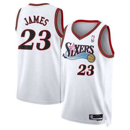 Philadelphia 76ers LeBron James #23 Throwback Vapor Jersey - All Stitched