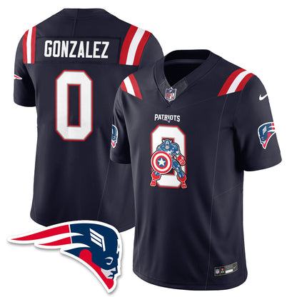 New England Patriots x Vibranium Shield Edition Vapor Jersey - Stitched