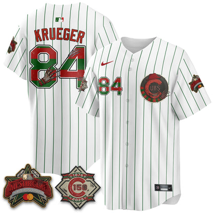 Chicago Cubs A Nightmare on Wrigley Field Edition Vapor Jersey - Stitched