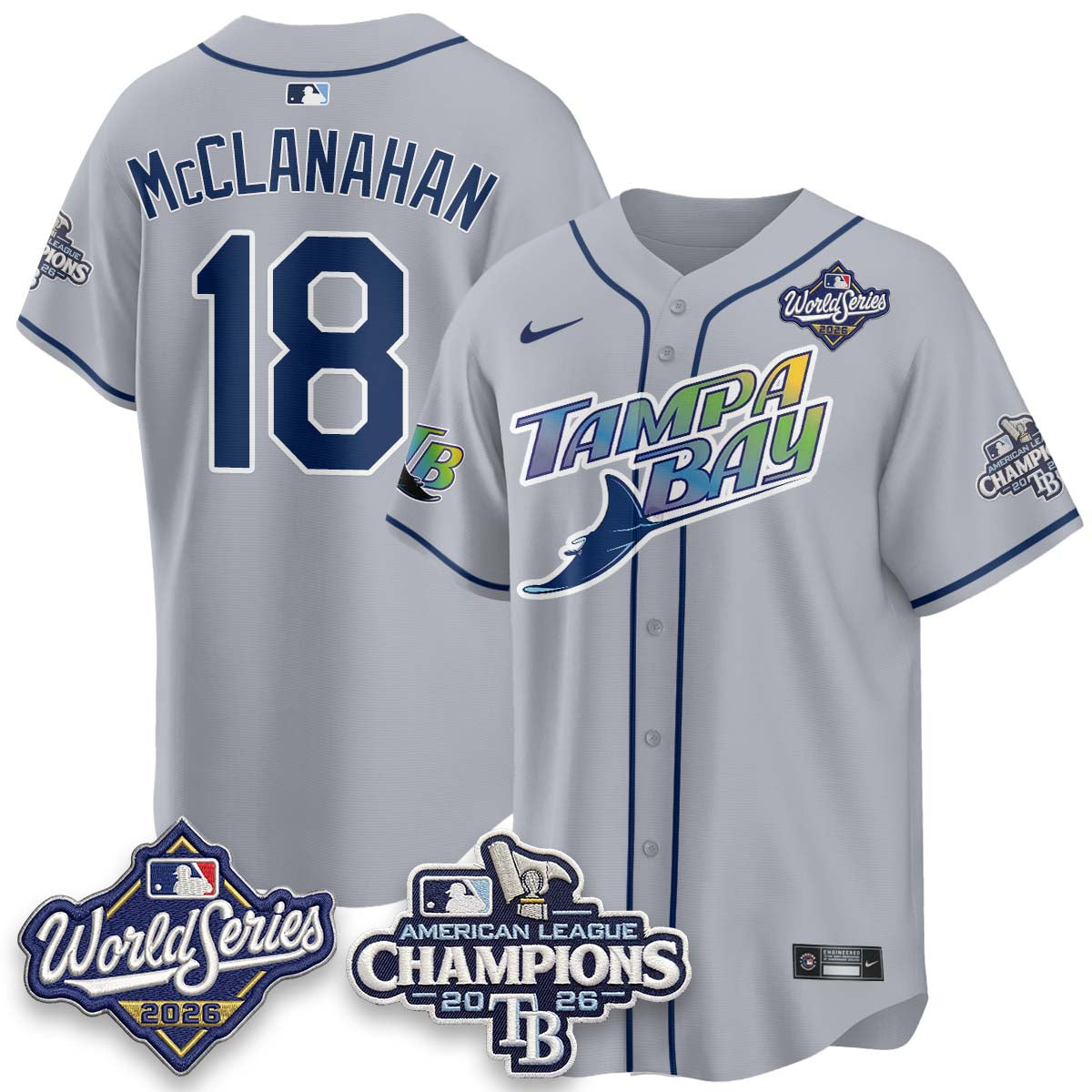 TB 2026 AL Champions Vapor Jersey - Stitched