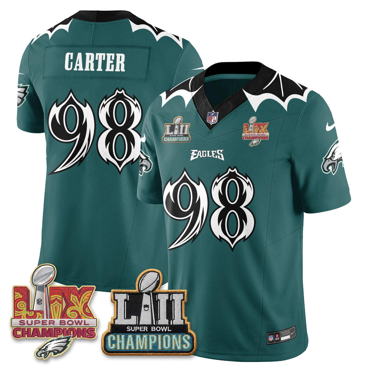 Philadelphia Eagles x Bat Edition Vapor Jersey - Stitched