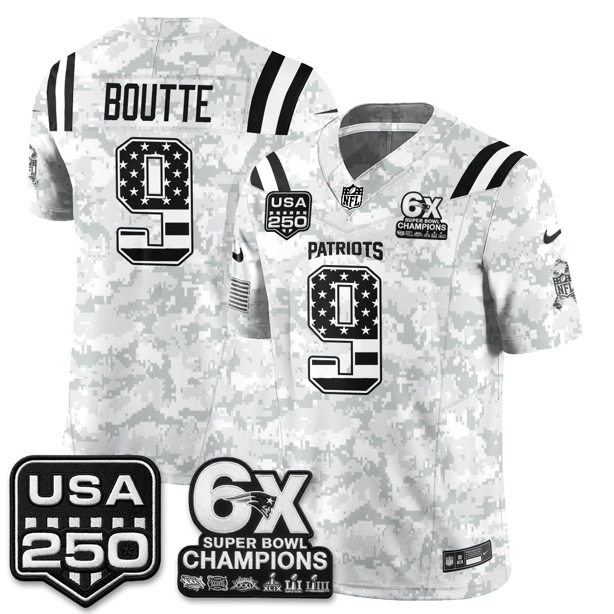 NE 2026 Salute to Service Edition Vapor Jersey - Stitched