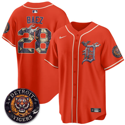 Detroit Tigers Nightmare Edition Vapor Limited Jersey - Stitched