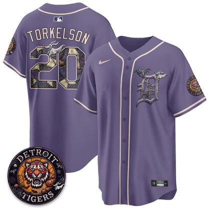 Detroit Tigers Nightmare Edition Vapor Limited Jersey - Stitched