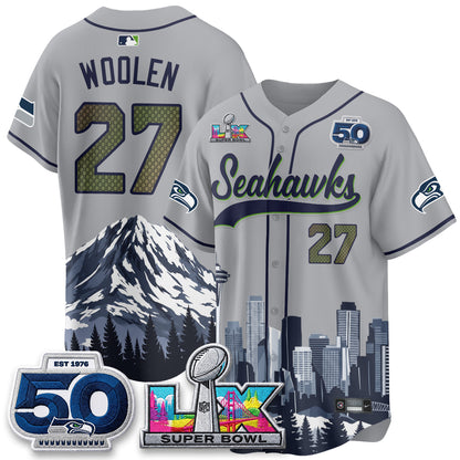 Seattle Seahawks City Edition Vapor Baseball Jersey - Stitch