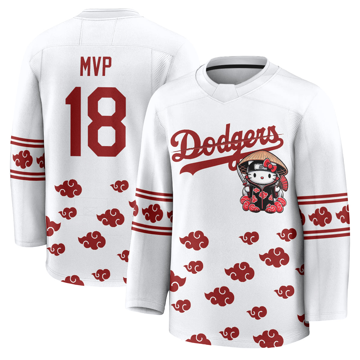 Los Angeles Dodgers Akatsuki Edition Vapor Hockey Jersey - Stitched