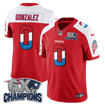 New England Patriots x Vibranium Shield Edition Vapor Jersey V2 - Stitched