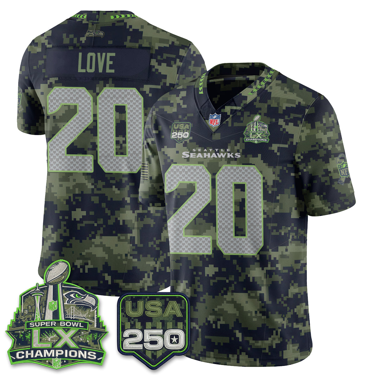 SEA 2026 Salute to Service Edition Vapor Jersey - Stitched n5