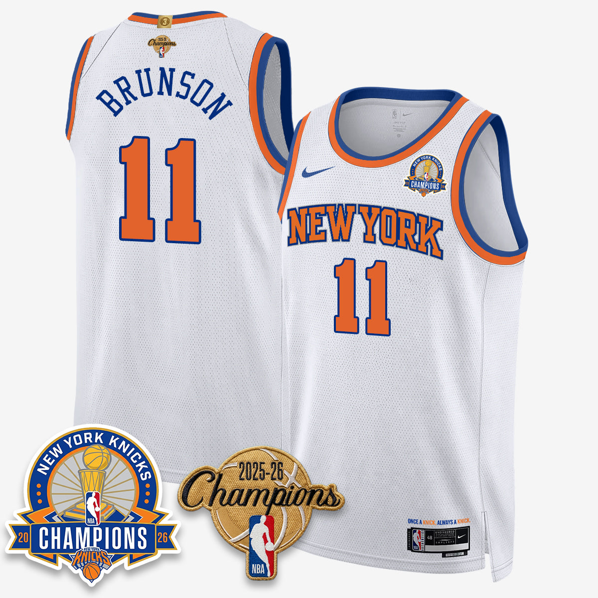 NYK 2026 Basketball Champions Special Edition Vapor Jersey V2- Stitched