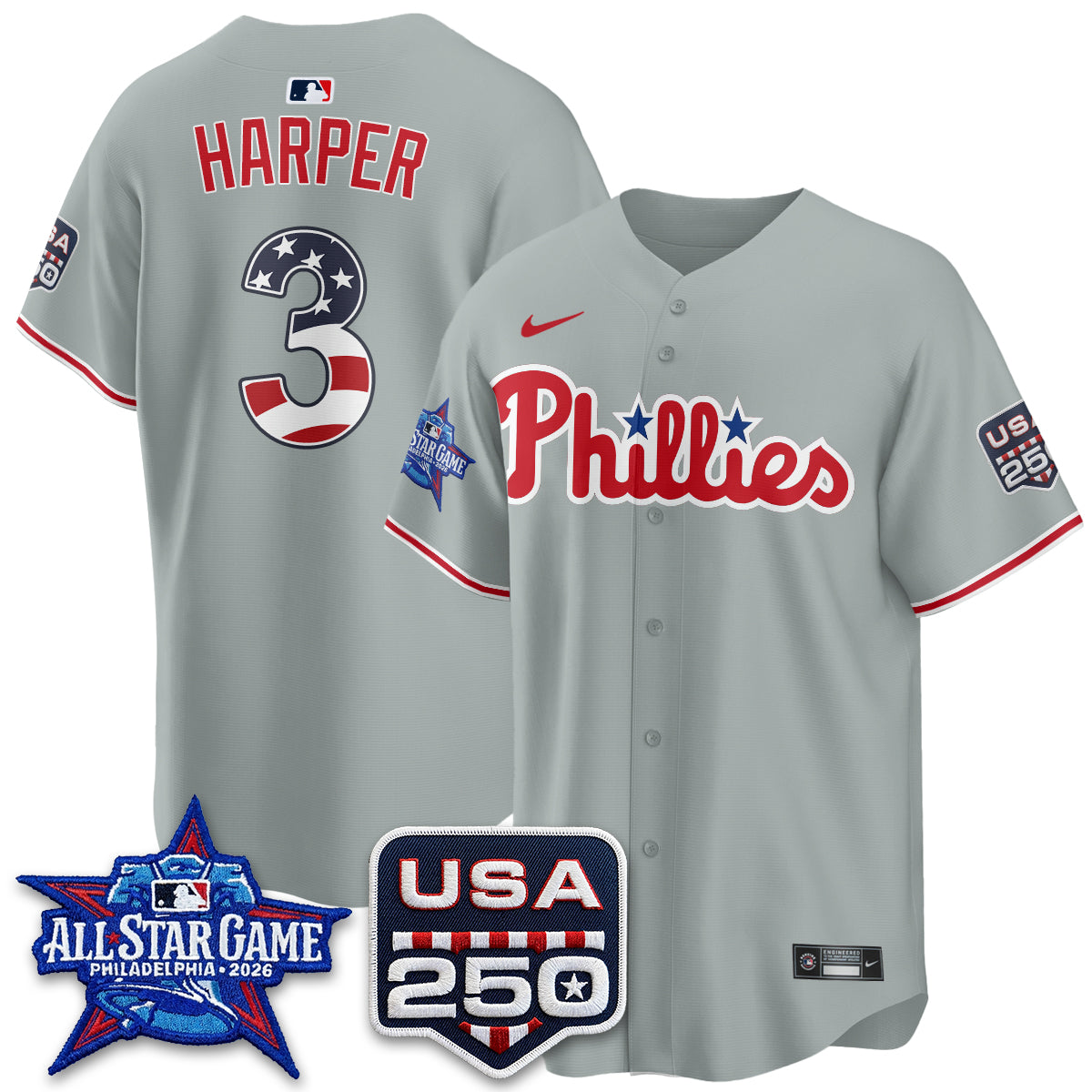 Philadelphia Phillies 2026 All Star Edition Vapor Jersey - Stitched