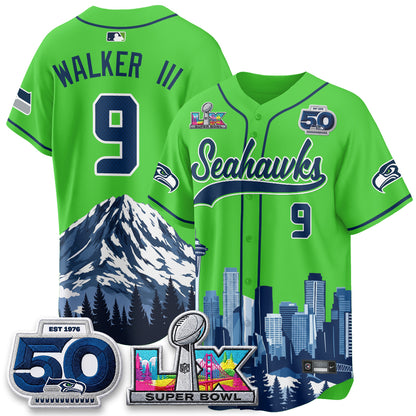 Seattle Seahawks City Edition Vapor Baseball Jersey - Stitch