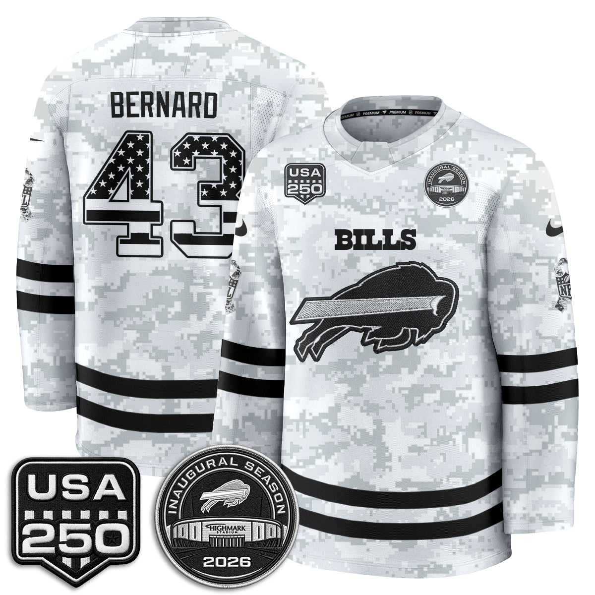 BUF 2026 Salute To Service Edition Hockey Jersey - Printed