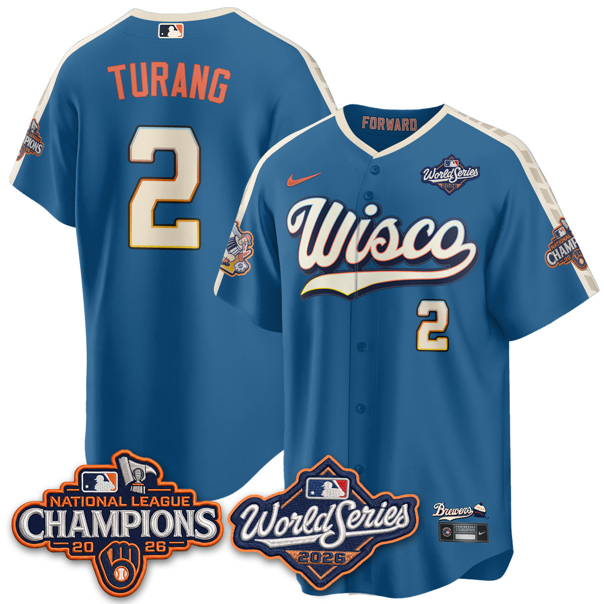 MIL 2026 NL Champions Vapor Jersey - Stitched n1