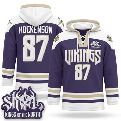 Minnesota Vikings 2026 Rivalries Fleece-Lined Hockey Hoodie - Stitched