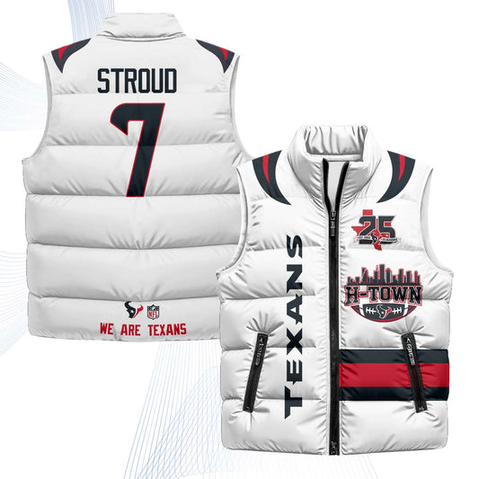 HOU "H-Town" Puffer Vest - Printed