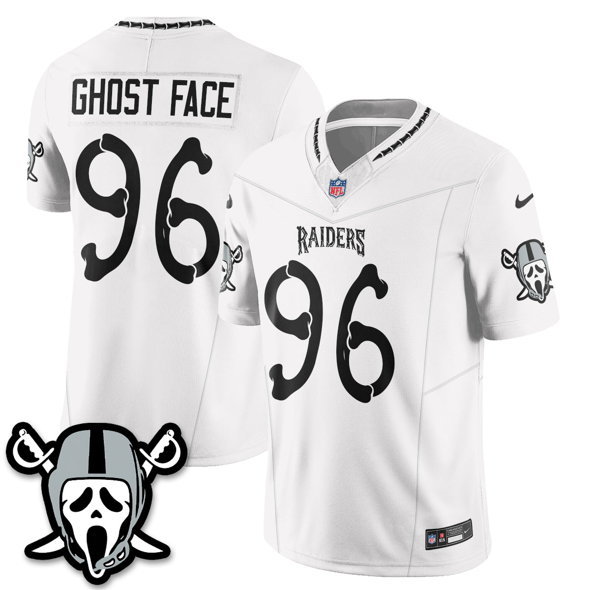 Las Vegas Raiders x Ghost Face Edition Vapor Jersey - Stitched