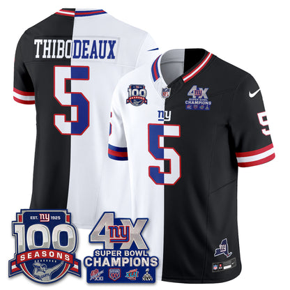 NYG 4X SBowl Split Edition Vapor Jersey - Stitched