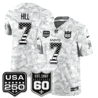 New Orleans Saints 2026 Salute to Service Vapor Jersey - Stitched