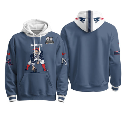 New England Patriots Minuteman Edition Hoodie - Stitched