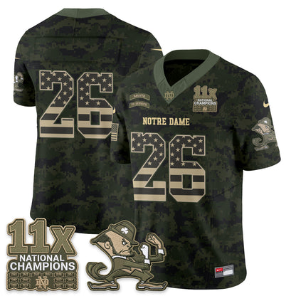 ND 2026 Salute to Service Vapor Jersey - Stitched