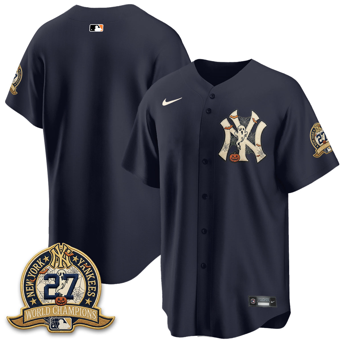New York Yankees Halloween 2026 Vapor Limited Jersey - Stitched