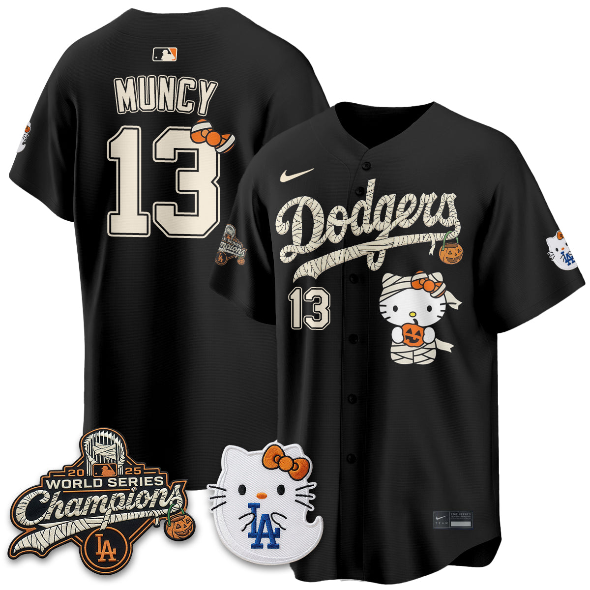 Los Angeles Dodgers Halloween 2026 Vapor Jersey V2- Stitched