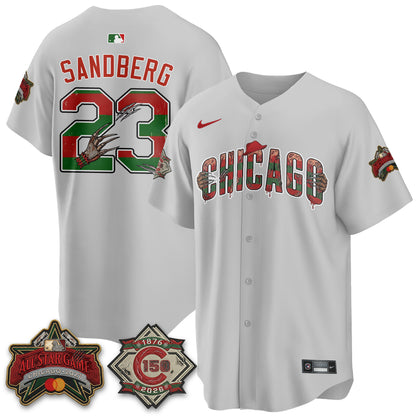 Chicago Cubs A Nightmare on Wrigley Field Edition Vapor Jersey - Stitched