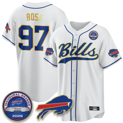 Buffalo Bills 2026 Gold Trim Baseball Edition Vapor Jersey - Stitched
