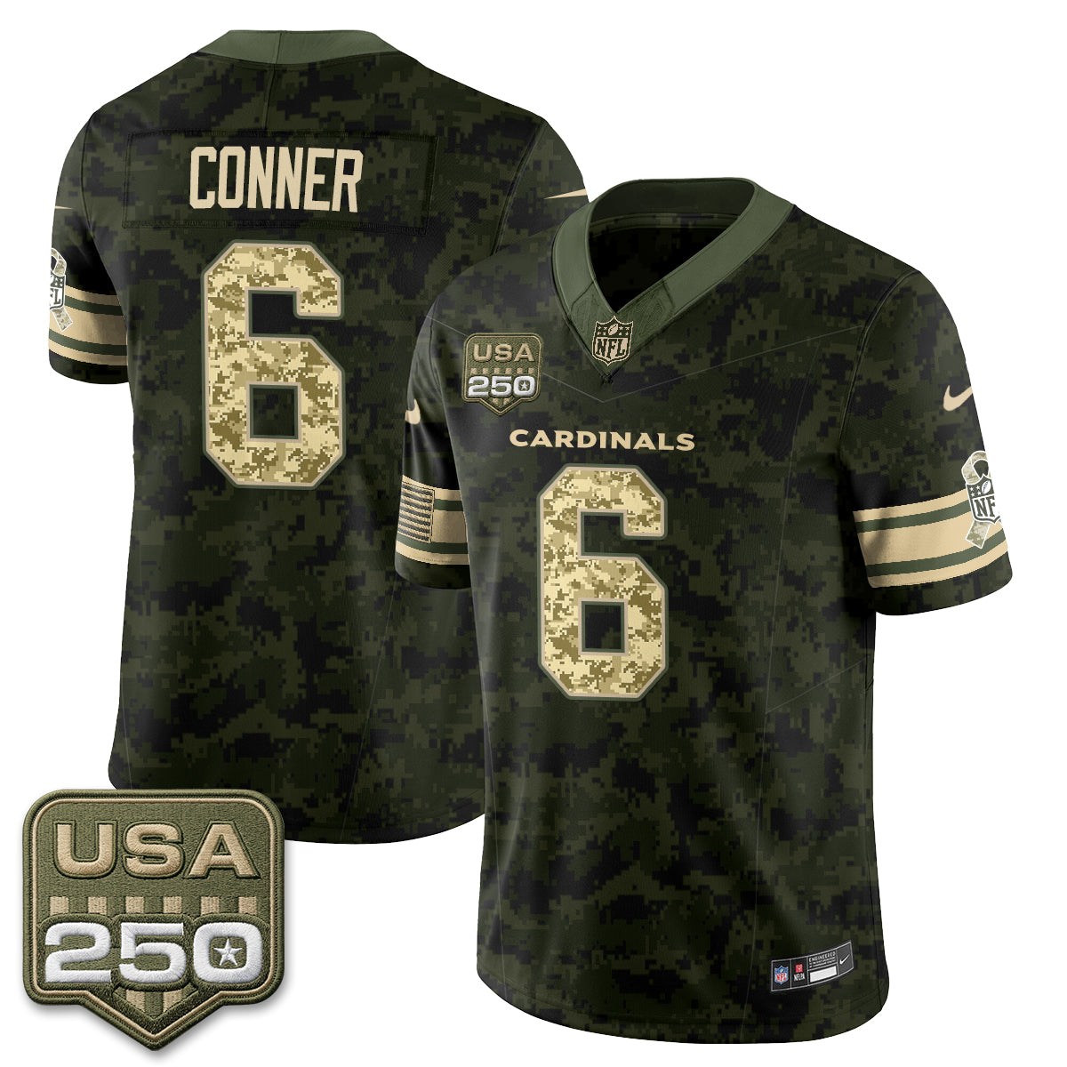 Arizona Cardinals 2026 Salute to Service Vapor Jersey - Stitched