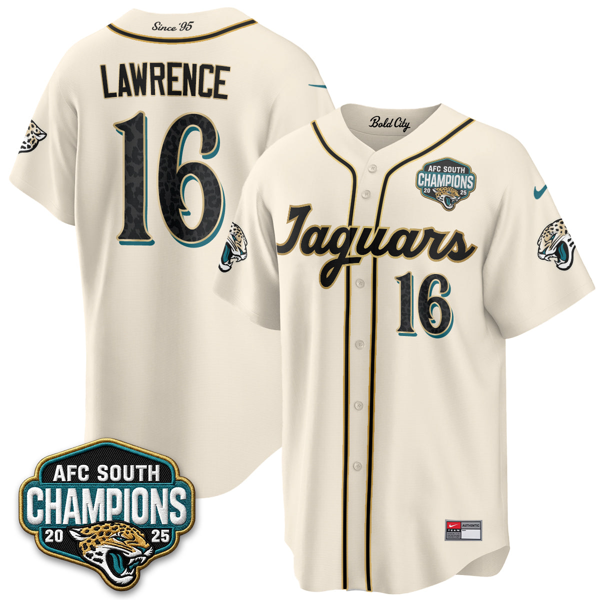 Jacksonville Jaguars 2026 Rivalries Baseball Vapor Jersey - Stitched