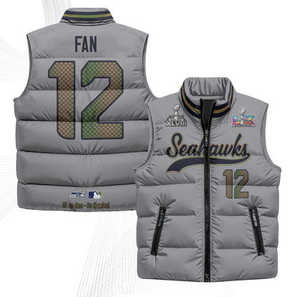 SEA S.Bowl Champs Puffer Vest - Printed