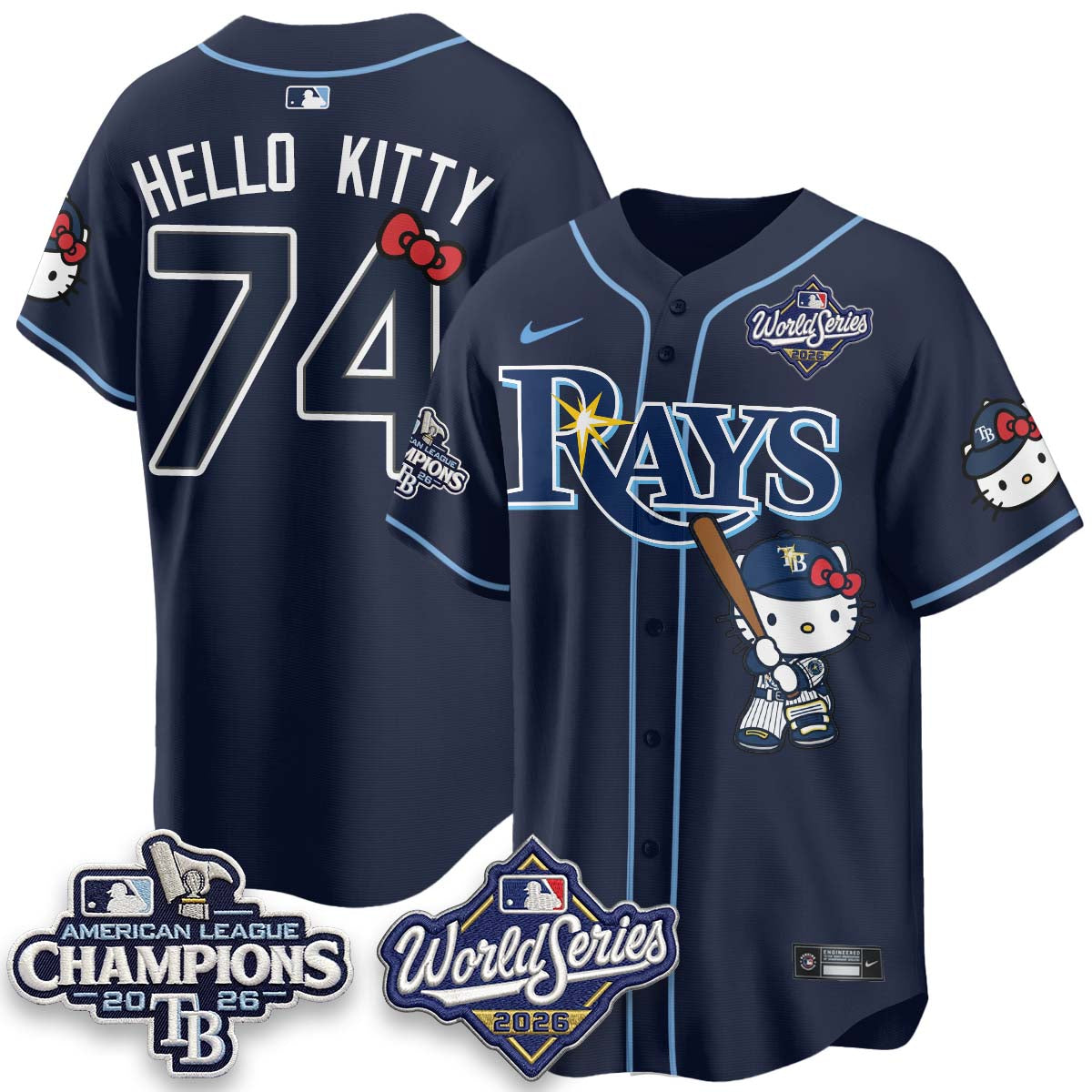TB 2026 AL Champions x Meow KT Vapor Jersey - Stitched