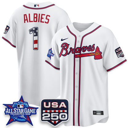 Atlanta Braves 2026 All Star Game Vapor Jersey- Stitched