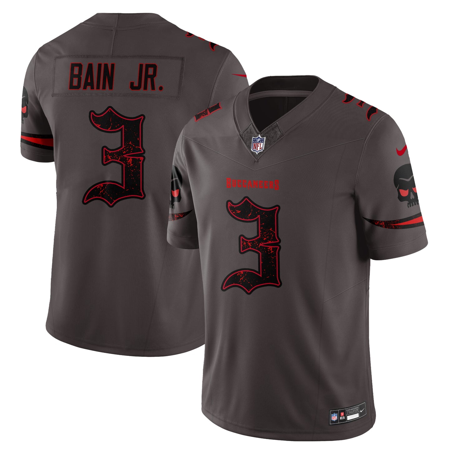 Tampa Bay Buccaneers Skull Edition Vapor Jersey - Stitched