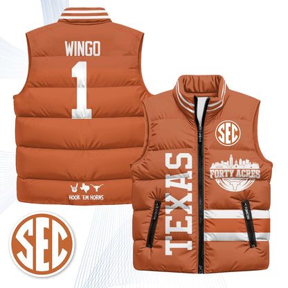 TEX "Forty Acres" Puffer Vest - Printed
