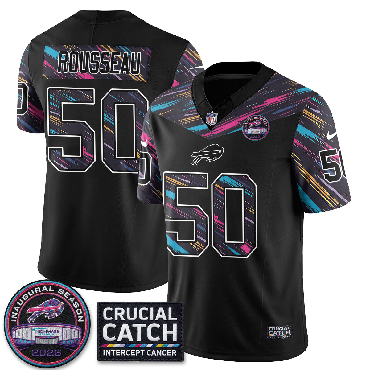 BUF Intercept Cancer 2026 Edition Jersey - Stitched