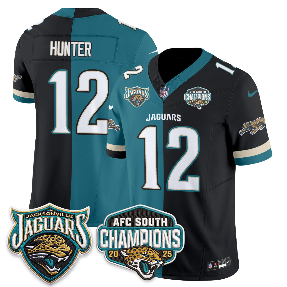 Jacksonville Jaguars Split Edition Vapor Jersey - Stitched