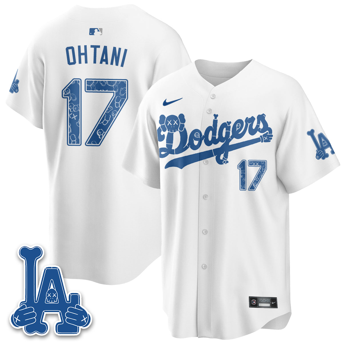 Los Angeles Dodgers x KAWS Edition Vapor Jersey V2- Stitched