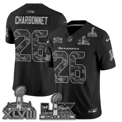 Seattle Seahawks 2026 Salute to Service V2 Vapor Jersey - Stitched