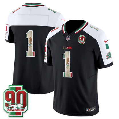 Detroit Lions Mexico Edition Vapor Jersey - Stitched
