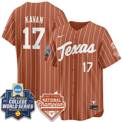 TEX Softball 2026 World Series (WCWS) Vapor Premier Limited Jersey - B2B Champs - Stitched