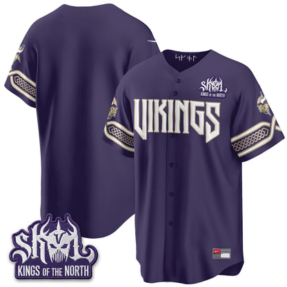 Minnesota Vikings 2026 Rivalries Edition Baseball Vapor Jersey - Stitched