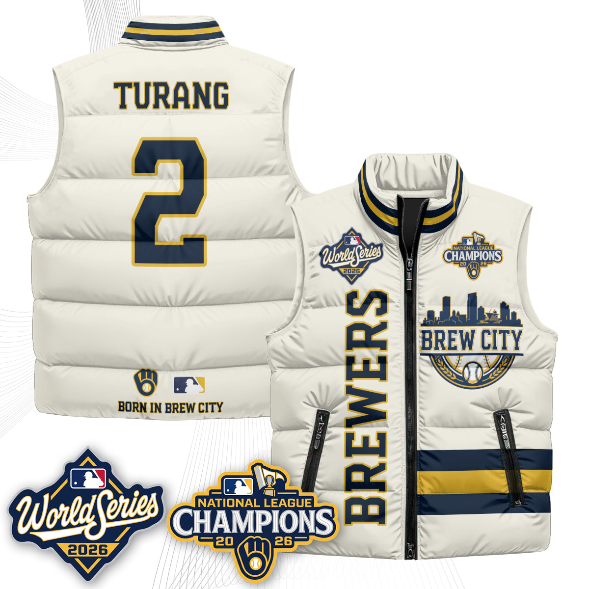 MIL 2026 NL Champions Puffer Vest - Printed