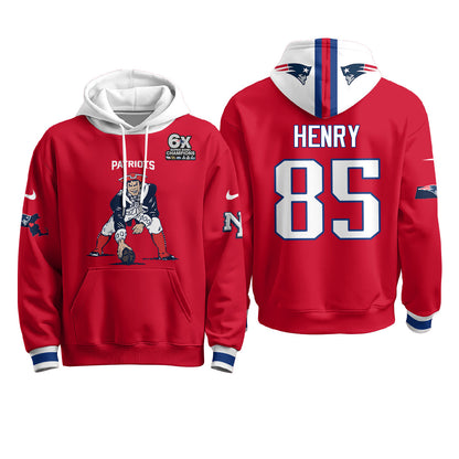 New England Patriots Minuteman Edition Fleece Hoodie - Printed