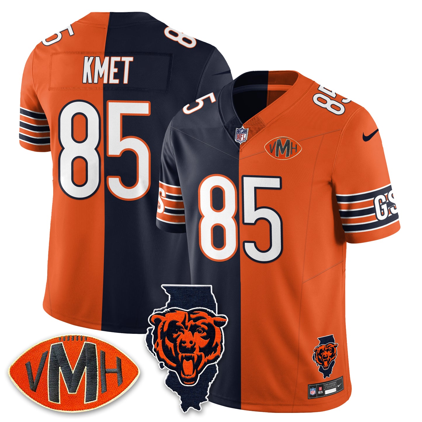 CHI Honor Virginia Halas McCaskey Jersey - Stitched n1